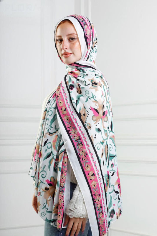 Printed Modal Hijab (Florescent)