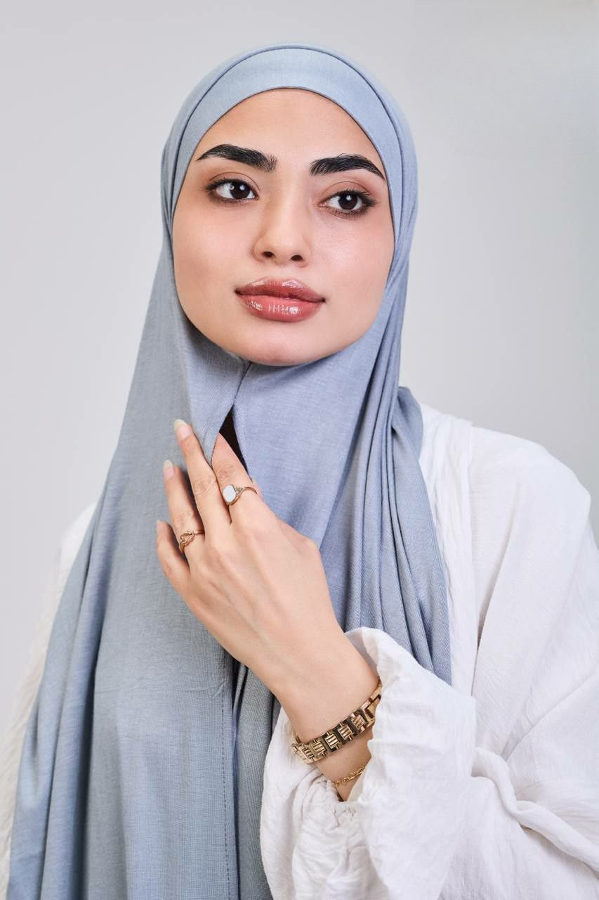 Easy hijab with bandana (Gray mint)