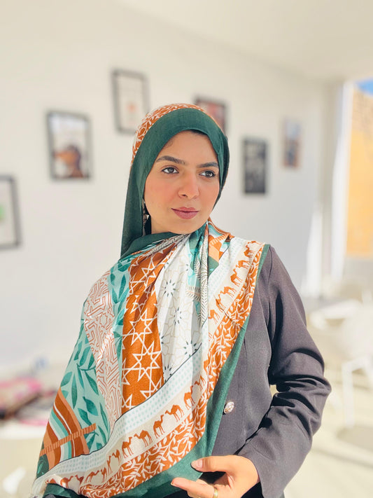 Printed Modal Hijab ( Desert )