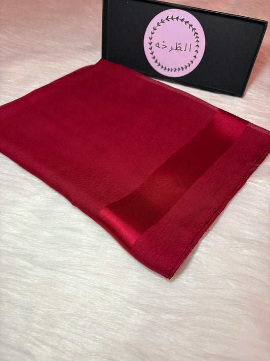 Premium Soft chefon (Light Burghandy)