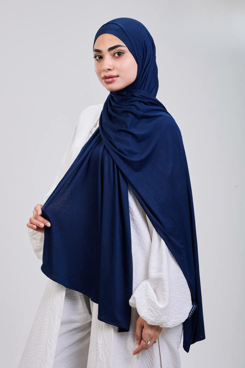 Easy hijab with bandana (Dark blue)