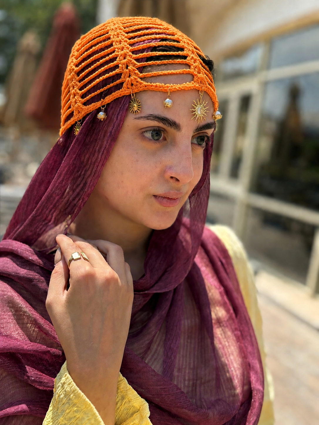 Mesh Hat ( Orange Eye )