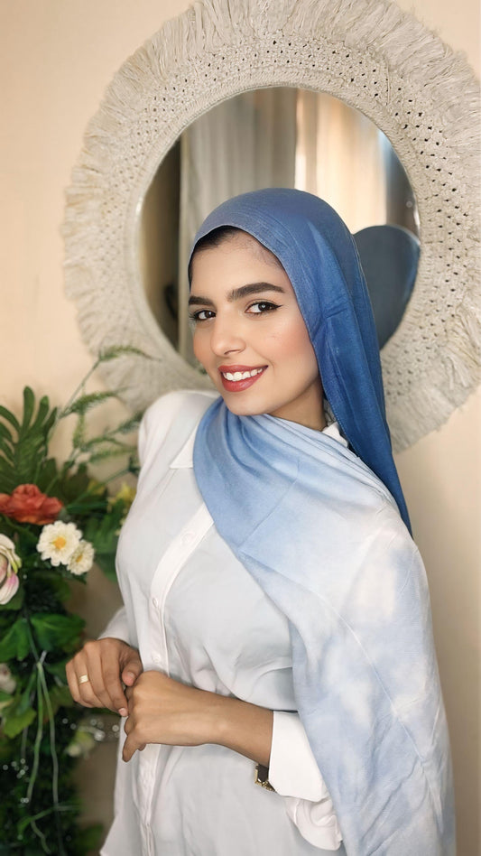 Printed Modal Hijab (Sea)