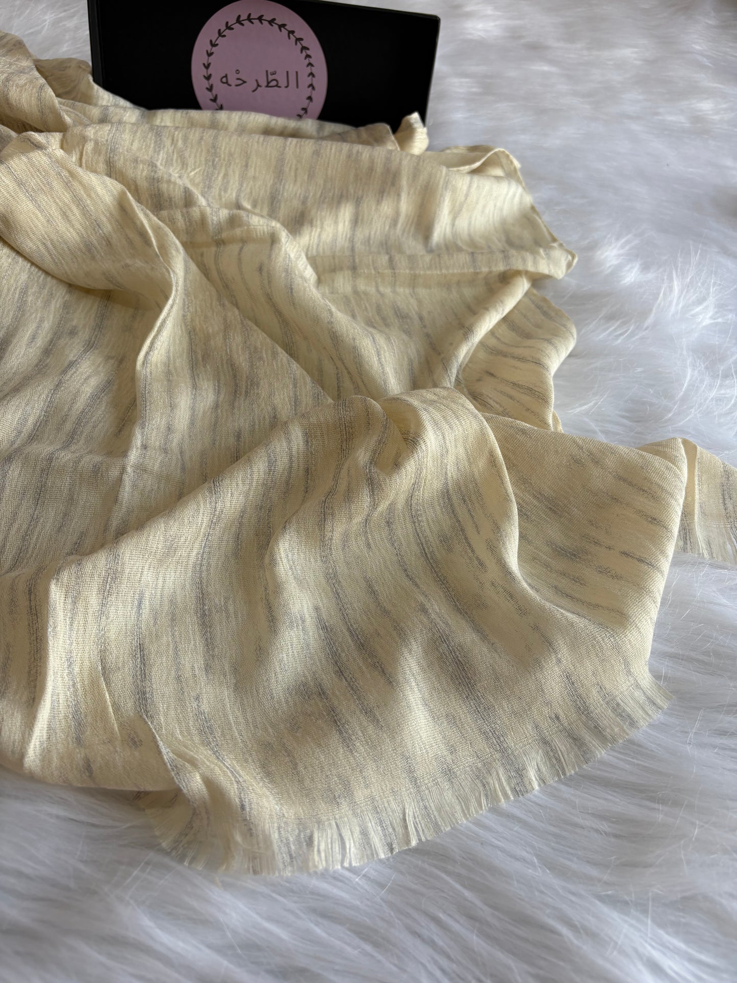 Premium linen cotton (Striped beige)