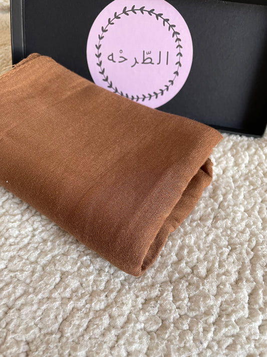 Premium modal hijab (brown)