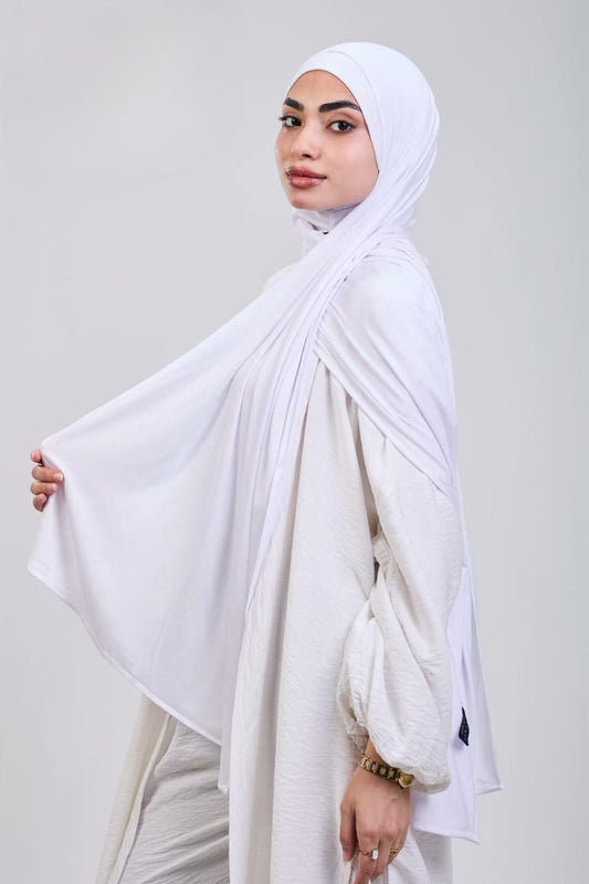 Easy hijab with bandana (white)