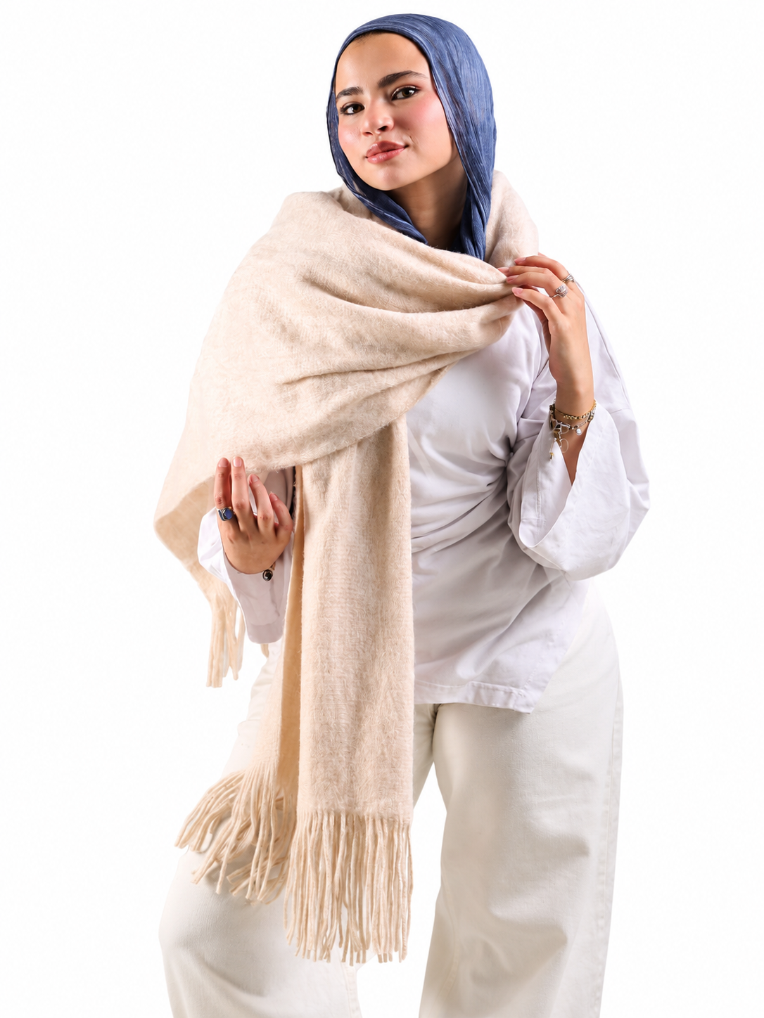 Winter Shawl ( Latte )