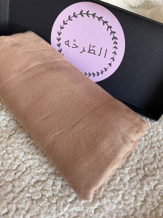 Premium modal hijab (dark beige)