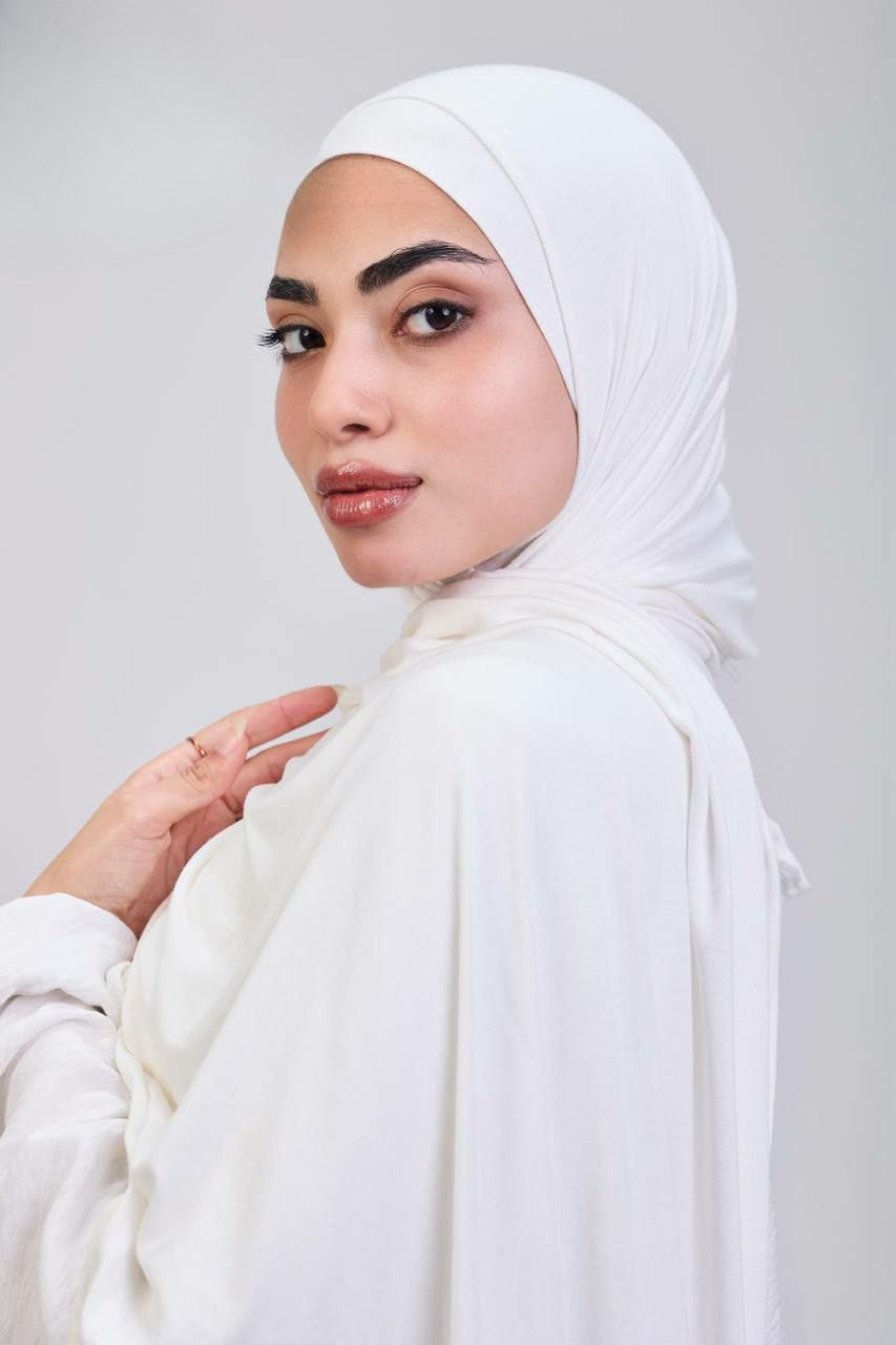 Easy hijab with bandana (Off white)