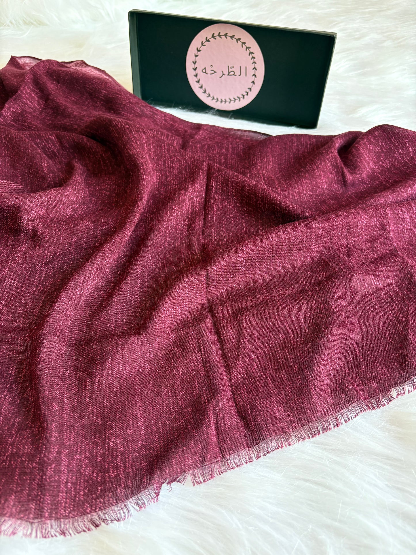 Premium linen cotton (Burgandy)