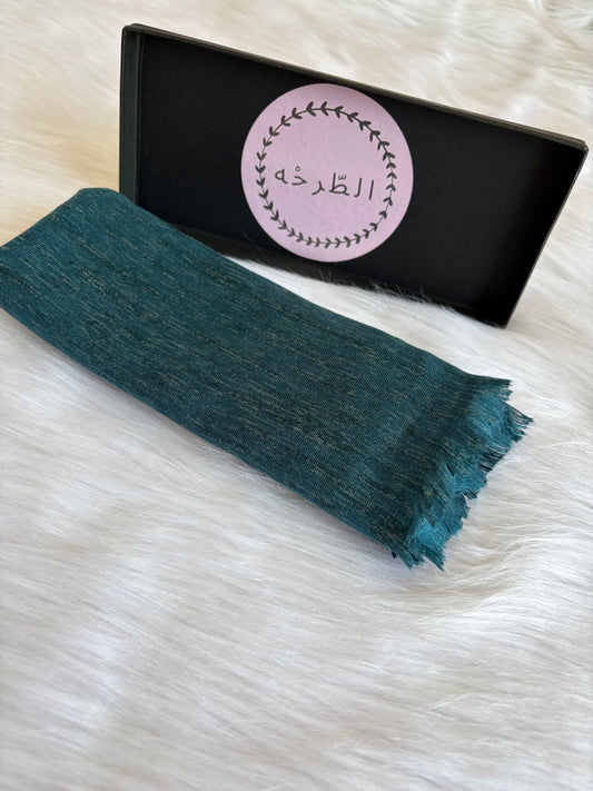 Premium linen cotton ( Blue Turquoise)