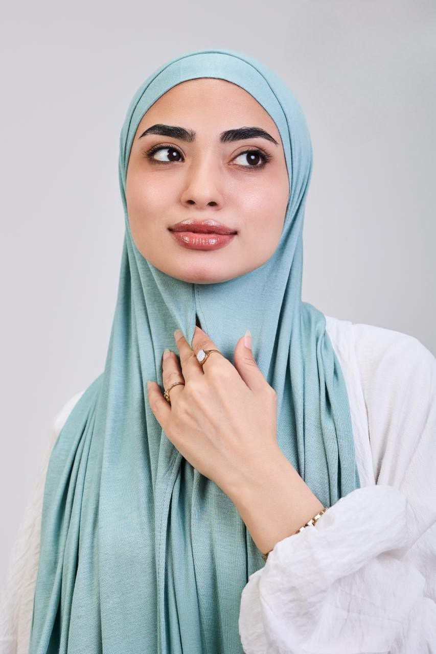 Easy hijab with bandana (Mint green)