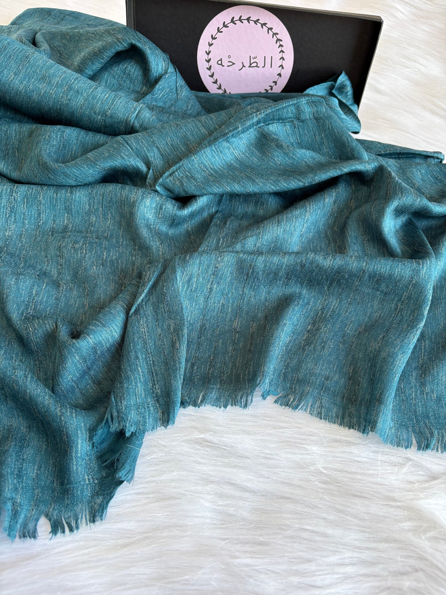 Premium linen cotton ( Blue Turquoise)