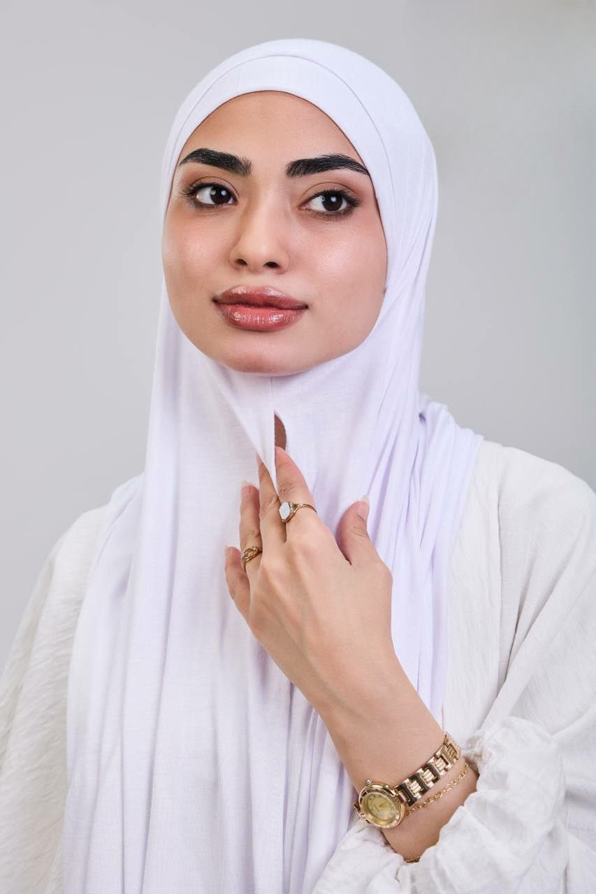 Easy hijab with bandana (white)