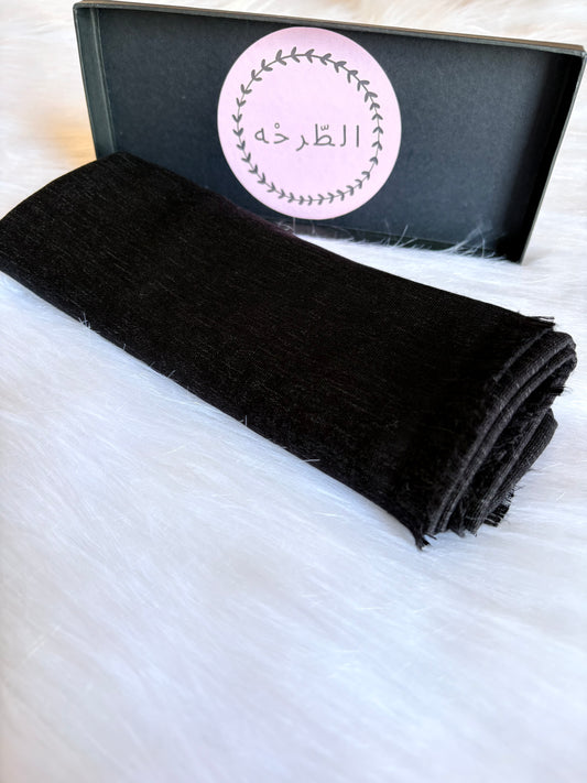 Premium linen cotton (Black)