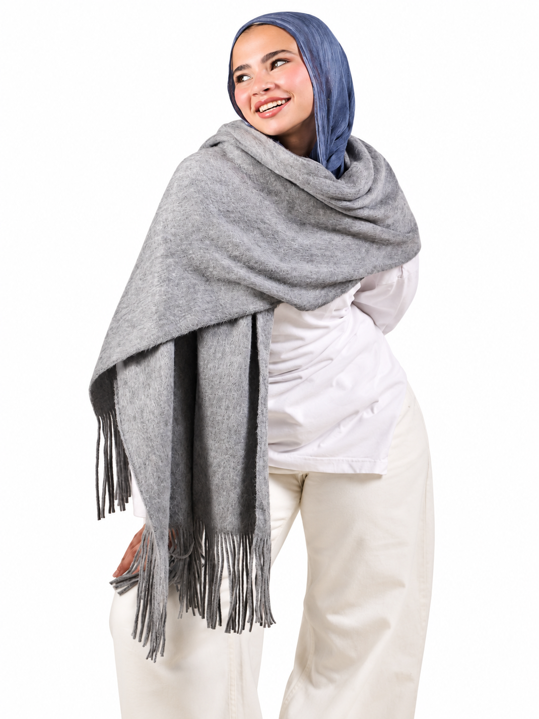 Winter Shawl ( Gray )