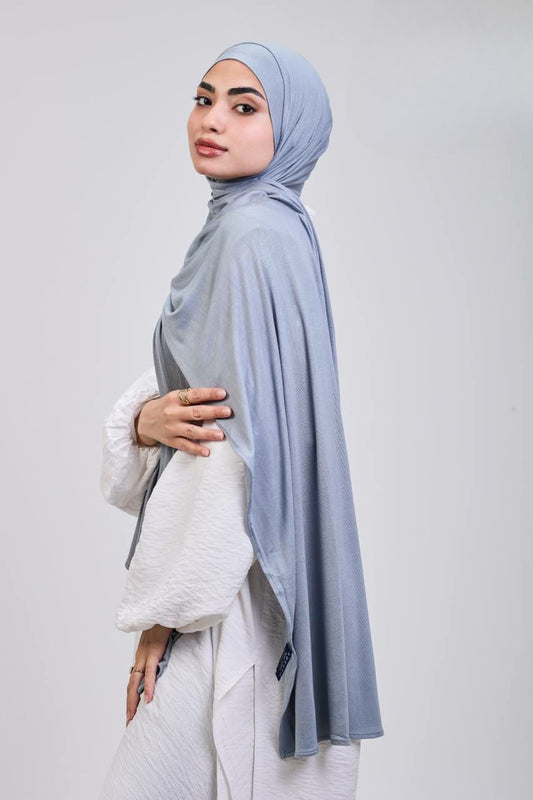 Easy hijab with bandana (Grey mint)