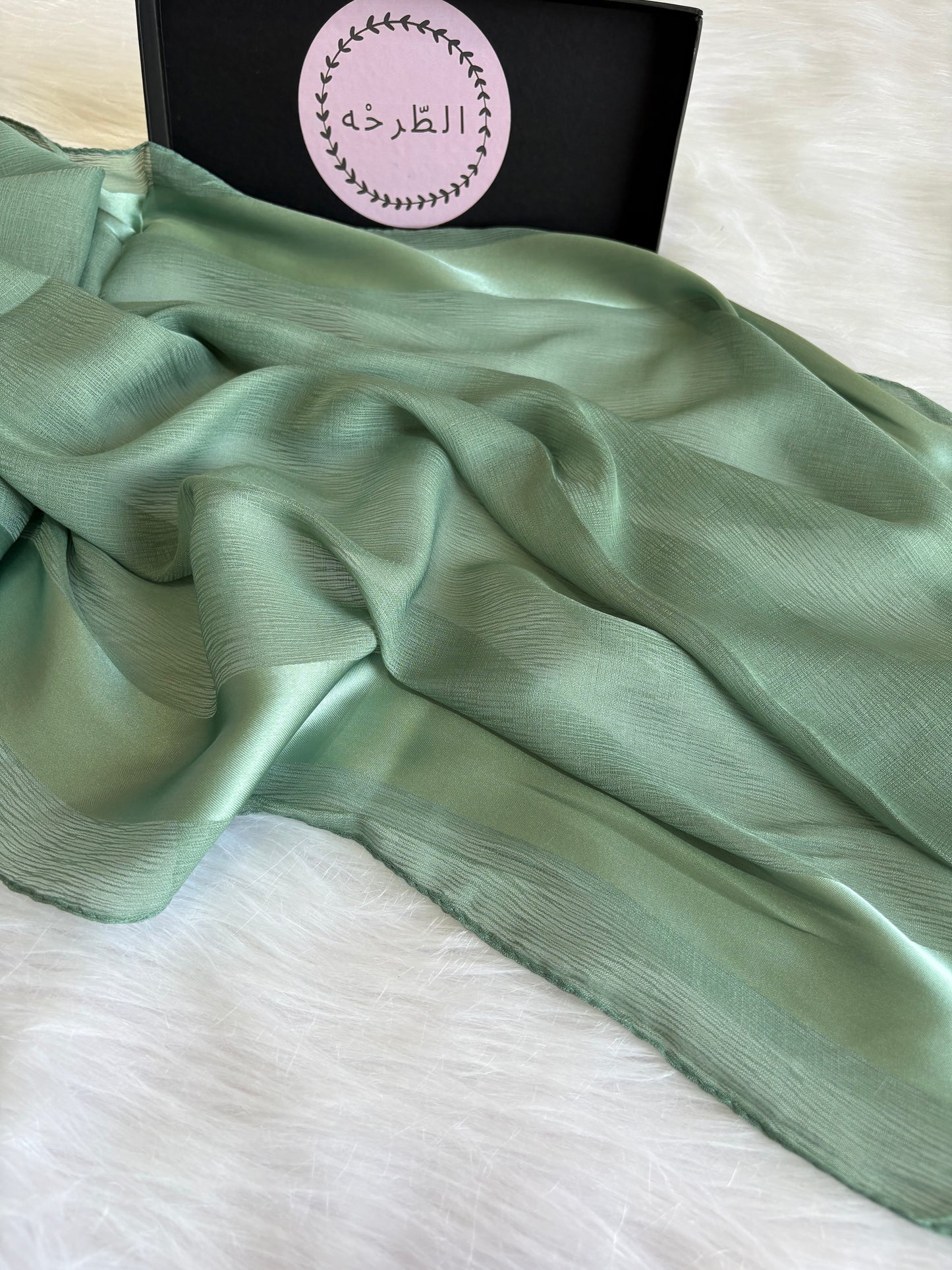 Premium Soft chefon ( Sage Green )