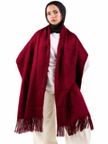Winter Shawl  ( Burgandy )