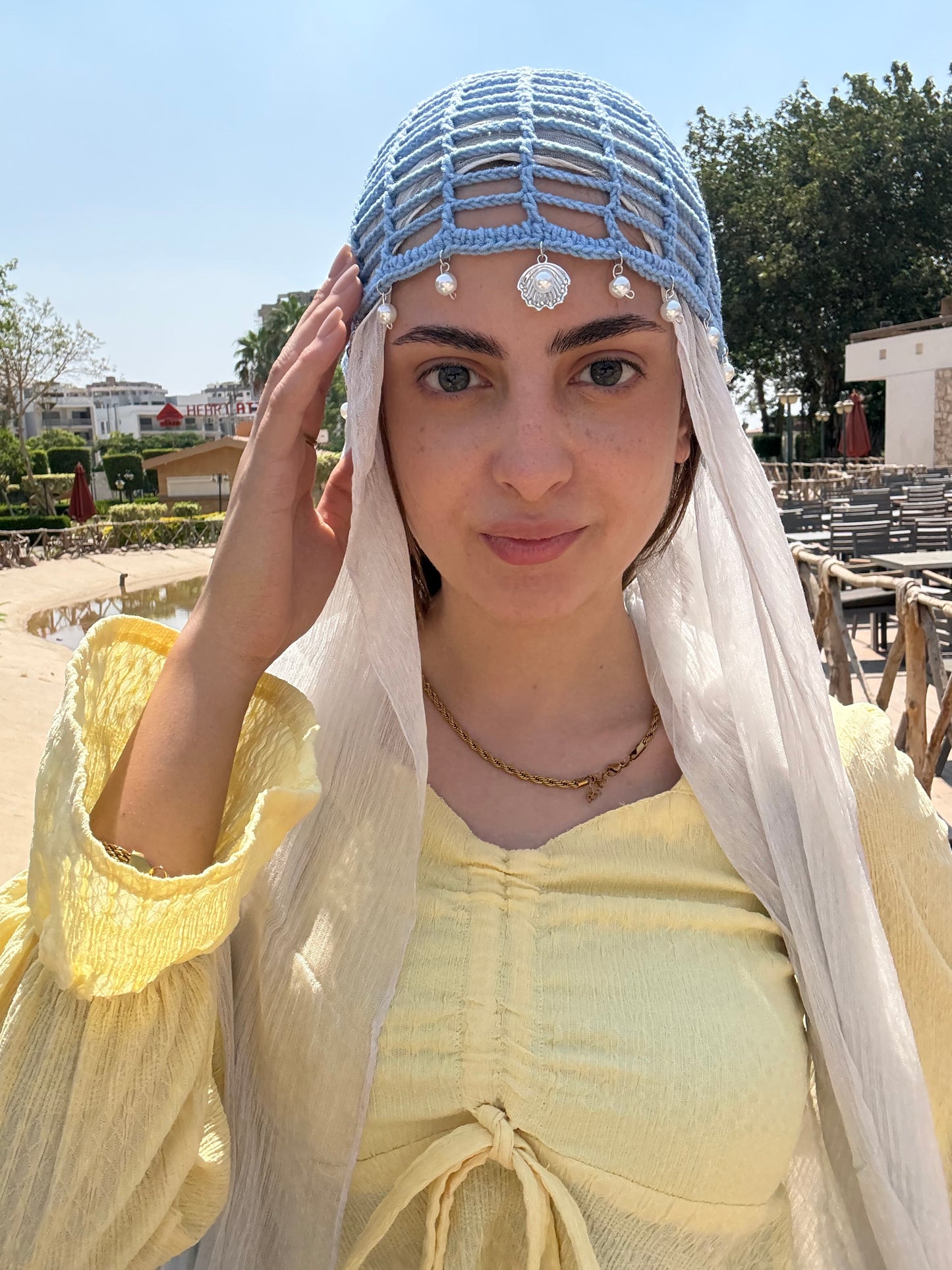 Mesh Hat ( crystal )