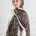 Printed Modal Hijab ( pink tiger)
