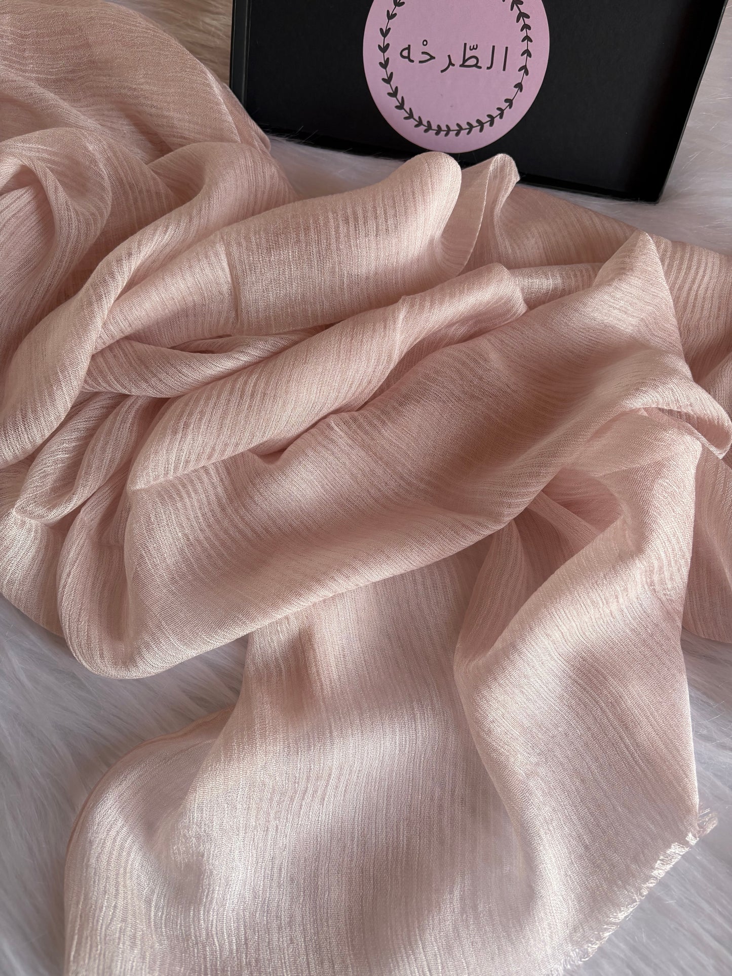 Messy Chiffon ( Powder Pink )