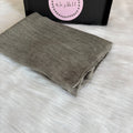 Ruffled Linen Hijab ( Gray)