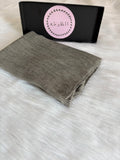 Ruffled Linen Hijab ( Gray)