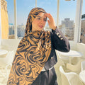 Printed Modal Hijab ( Marbella Brown)