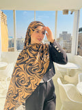 Printed Modal Hijab ( Marbella Brown)