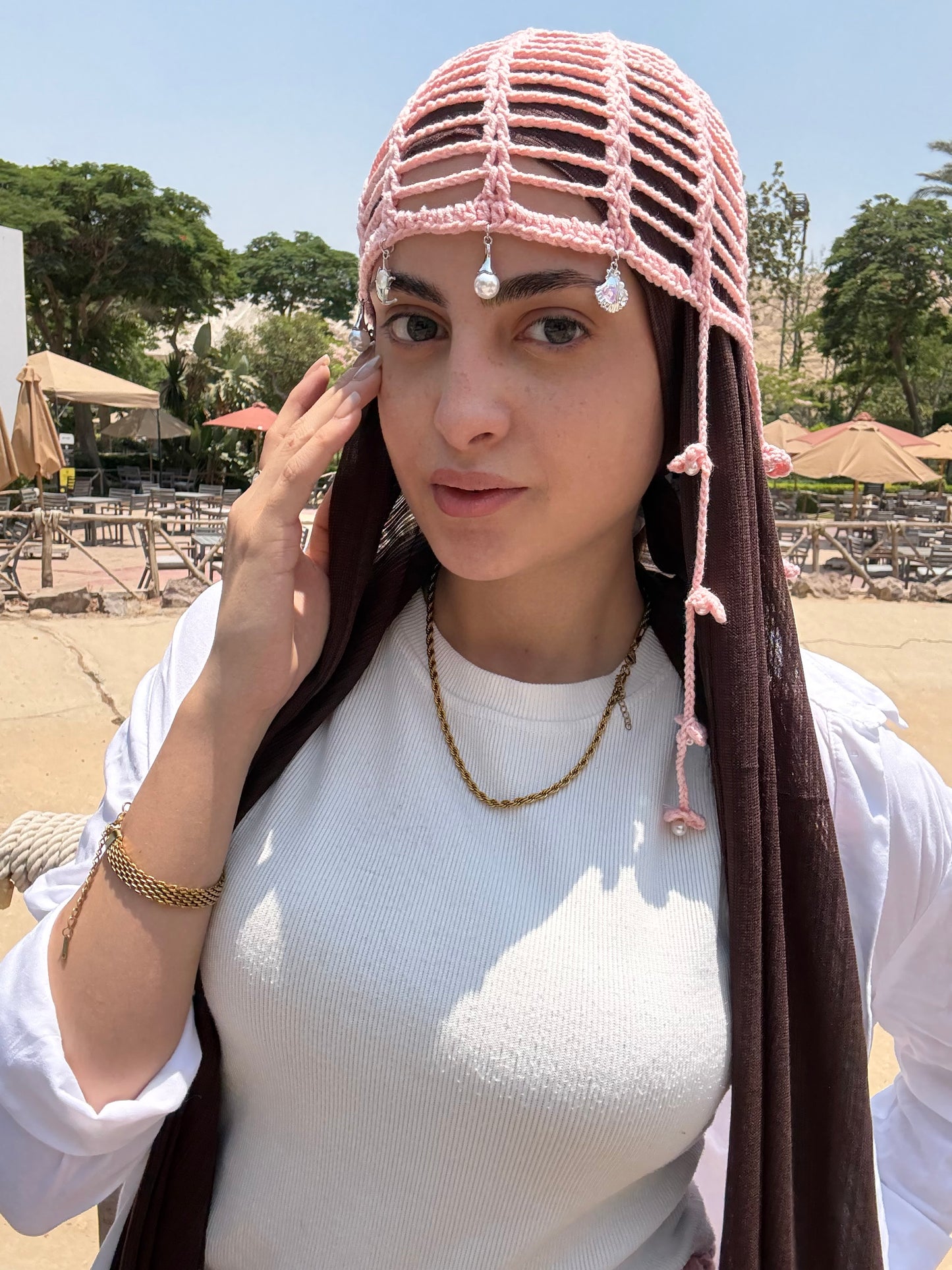 Mesh Hat ( Pink )