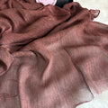 Ruffled Linen Hijab ( Dark Purple)