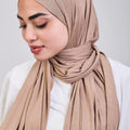 Easy hijab with bandana (Dark Beige)