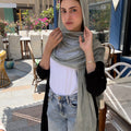 Messy Chiffon Hijab ( Light Green )