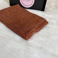 Ruffled Linen Hijab ( Stone)