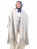 Winter Shawl  ( Light Gray )