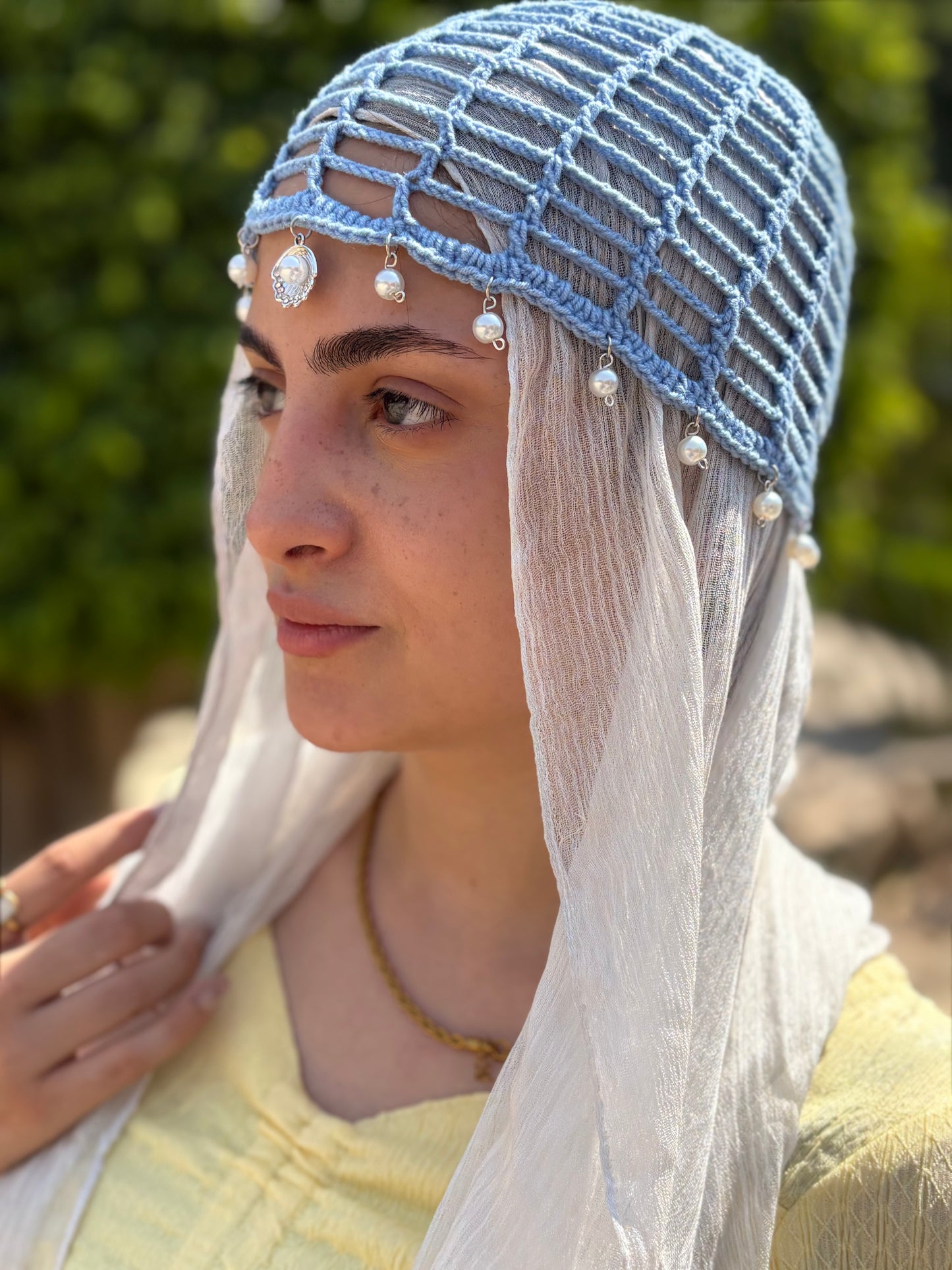Mesh Hat ( crystal )