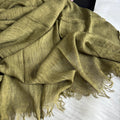 Ruffled Linen Hijab ( Kiwi )