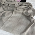 Ruffled Linen Hijab ( Soft Gray )