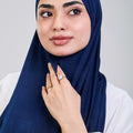 Easy hijab with bandana (Dark blue)