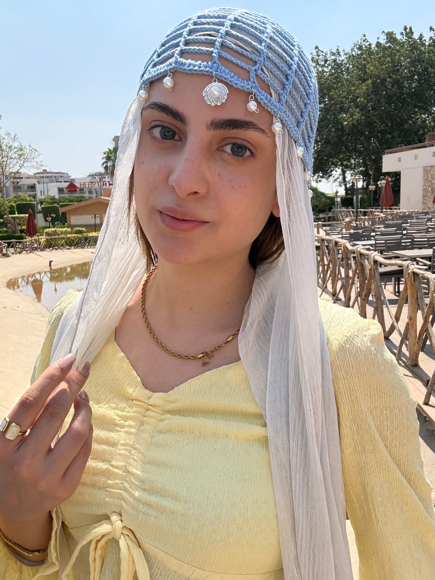 Mesh Hat ( crystal )
