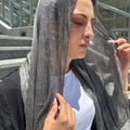 Messy Chiffon Hijab ( Gray)