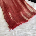 Colourful Linen Scarf ( Light Red )