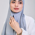 Easy hijab with bandana (Gray mint)