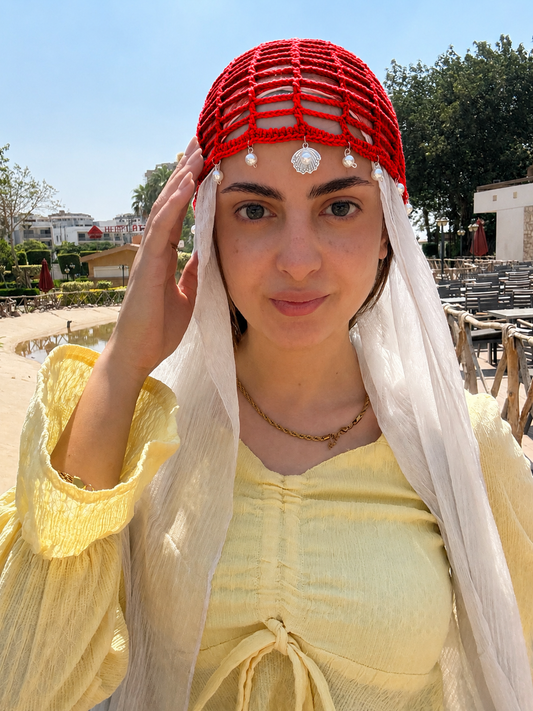 Mesh Hat ( Loli Red )