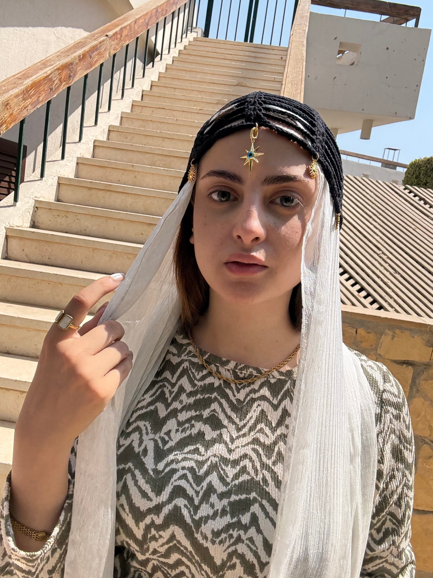 Mesh Hat ( Blue eye )