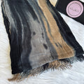 Colourful Linen Scarf ( Mix Black )