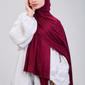 Easy hijab with bandana (Burgandy)