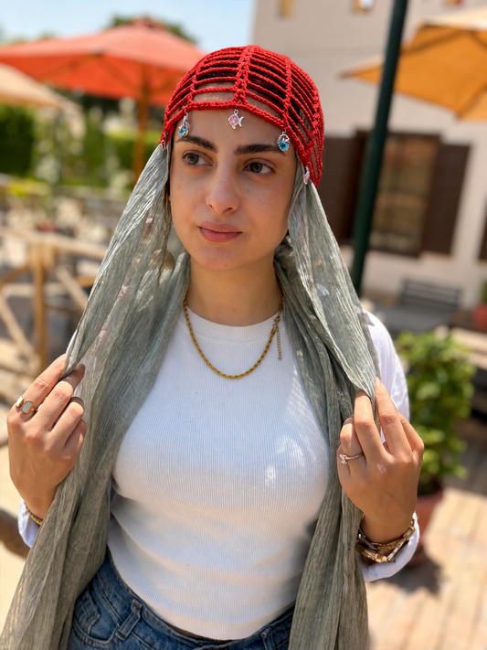 Mesh Hat ( Red Fish )