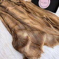 Colourful Linen Scarf ( Light Brwon )